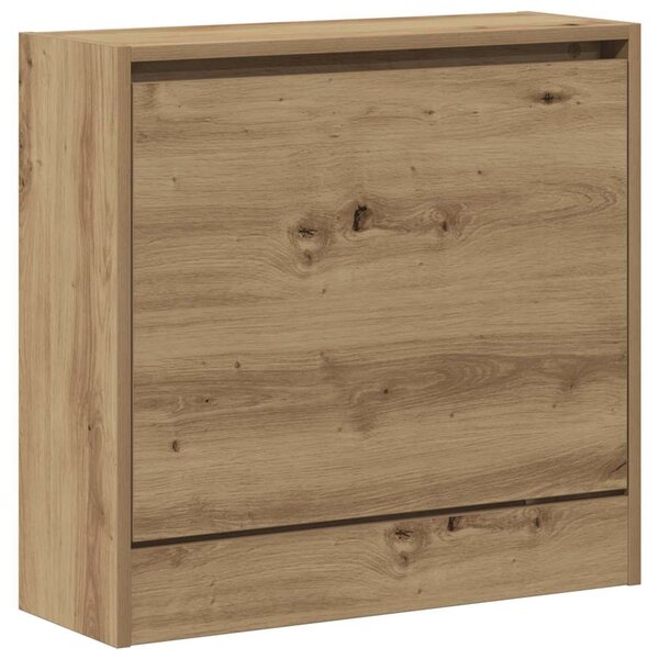 Botník, výklopný, kompozitní dřevo, 57x60x21 cm, dub artisan, Dekorino BB20260034