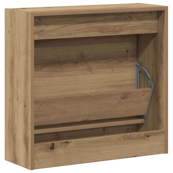 Botník, výklopný, kompozitní dřevo, 57x60x21 cm, dub artisan, Dekorino BB20260034