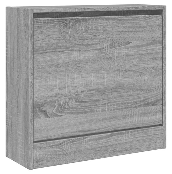 Botník, výklopný, kompozitní dřevo, 57x60x21 cm, šedá sonoma, Dekorino BB20260034