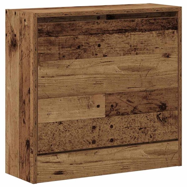 Botník, výklopný, kompozitní dřevo, 57x60x21 cm, staré dřevo, Dekorino BB20260034