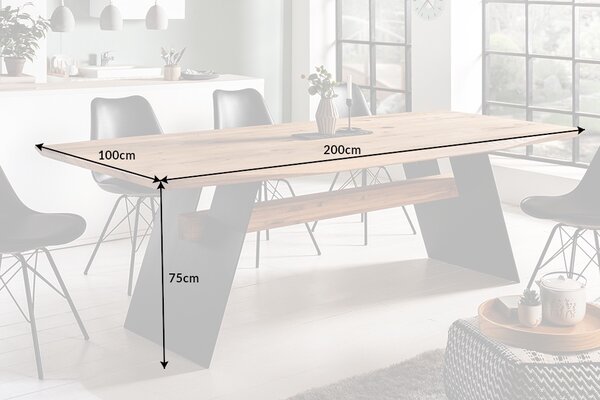 Designový jídelní stůl Galeno 200 cm divý dub