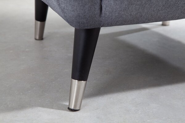 Designové křeslo Danail antracitové
