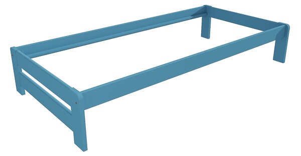 Vomaks Jednolůžková postel VMK004B Rozměr: 100 x 200 cm, Povrchová úprava: netransparentní barva modrá