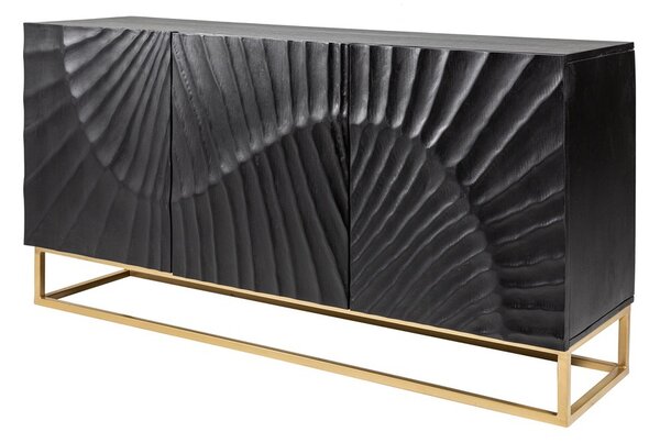 Designová komoda Shayla 140 cm černé mango