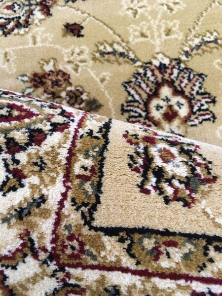 Spoltex, Kusový koberec Salyut beige 1579 B, 80x150, béžová, obývací pokoj