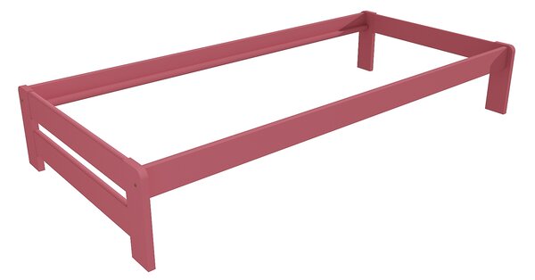 Vomaks Jednolůžková postel VMK004B Rozměr: 90 x 200 cm, Povrchová úprava: netransparentní barva růžová