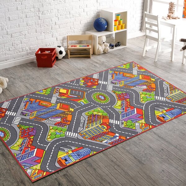 Associated Weavers Dětský kusový koberec silnice Big City - 95x133 cm