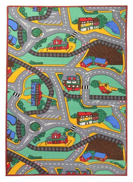 Associated Weavers koberce Dětský kusový koberec silnice Play Time - 100x165 cm