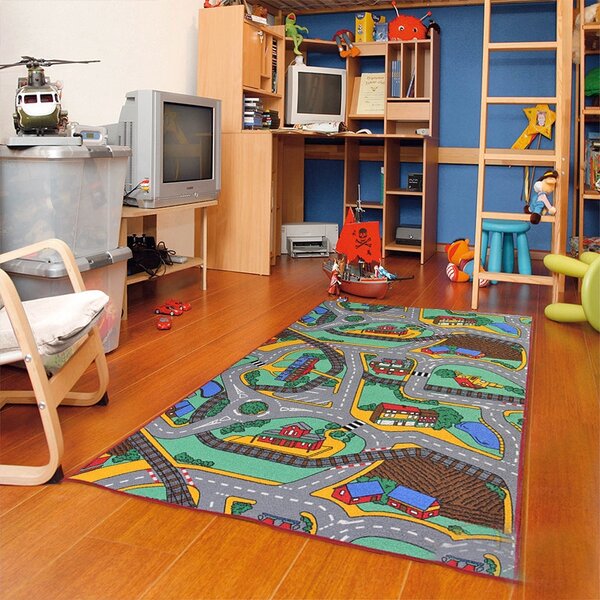 Associated Weavers Dětský kusový koberec silnice Play Time - 95x133 cm