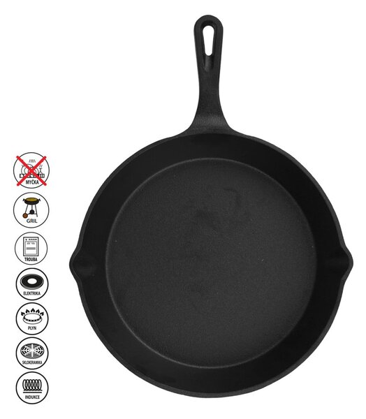 Grilovací litinová pánev ø 25 cm LITINA – Orion