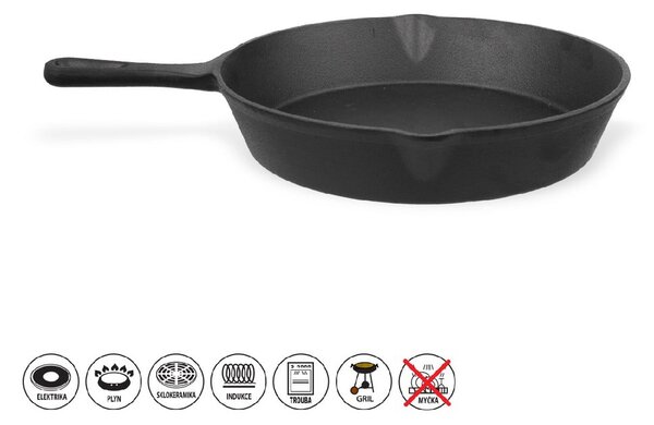 Grilovací litinová pánev ø 25 cm LITINA – Orion