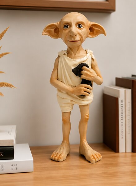 Figurka, skřítek DOBBY, výška 16 cm, pryskyřice, originál barvy, Dekorino SF20260004