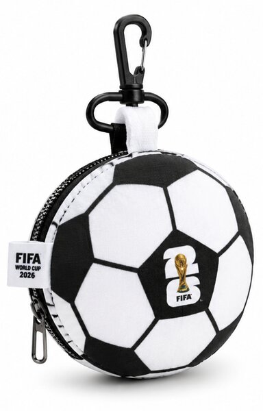 Polštář, dekorativní, multifunkční, tvar míče, motiv WORLD CUP 2026, 16x16/29x16 cm, polyester/akryl/látka, tématika MS 2026, Dekorino PD20260002
