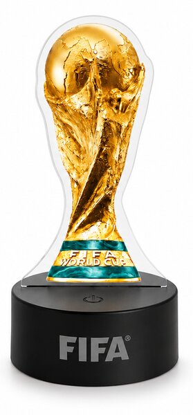 Stolní LED světlo, dekorativní, noční, trofej FIFA MS 2026, 19x10x8 cm, plast, více barev, Dekorino LS20260010
