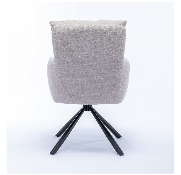 Designová otočná židle Maddison béžová