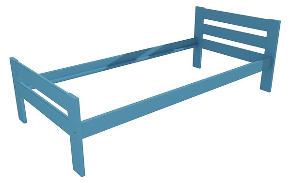 Vomaks Jednolůžková postel VMK005C Rozměr: 90 x 200 cm, Povrchová úprava: netransparentní barva modrá