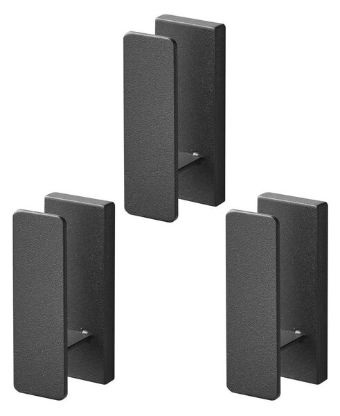 Černé nástěnné kovové háčky v sadě 3 ks Tower – YAMAZAKI
