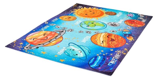 Obsession, Dětský kusový koberec Torino kids 230 SOLAR SYSTEM, 80x120, vícebarevná, dětský pokoj