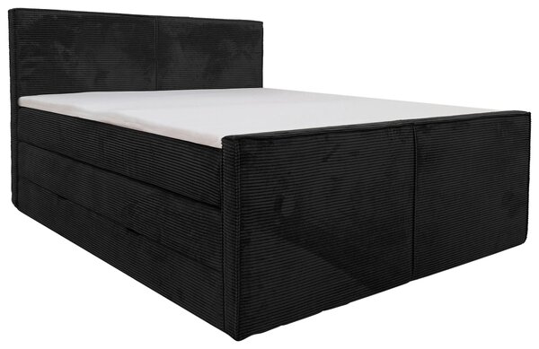 POSTEL BOXSPRING, 160/200 cm, černá Livetastic - Postele s úložným prostorem, Online Only