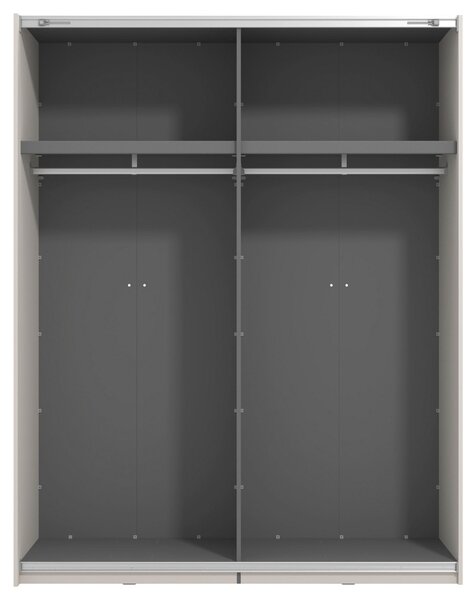 SKŘÍŇ S POSOUVACÍMI DVEŘMI, kašmírová, 145,5/217,5/60 cm Xora - Šatní skříně