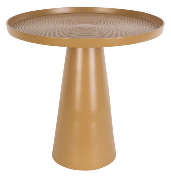 Odkládací stolek Rizky Ø 43 x 48,5 cm hořčicová