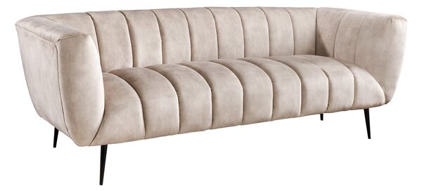 Designová sedačka Nikolai 225 cm šampaňský samet