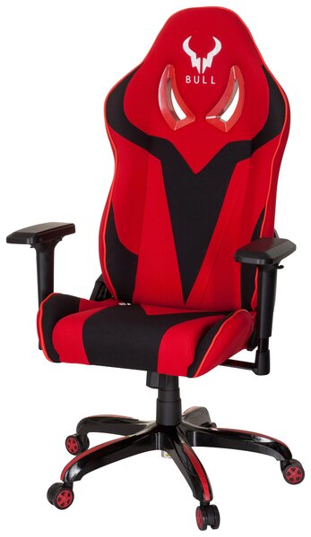 HERNÍ ŽIDLE, plochá tkanina, červená, černá MID.YOU - Online Only kancelářské židle, Online Only