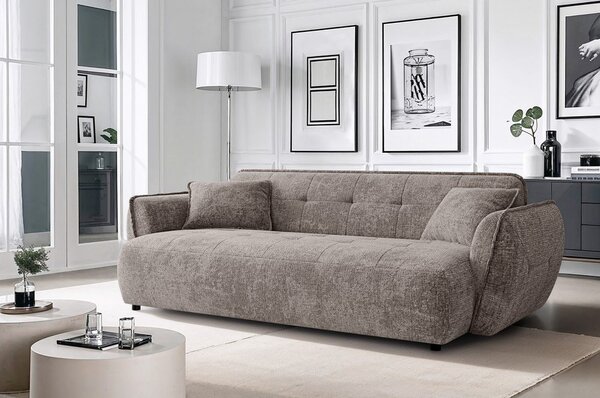 Taupe žinylková pohovka 250 cm Nelia Big – Ropez