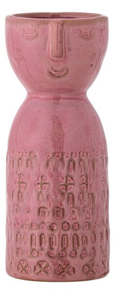 Růžová ručně vyrobená váza z kameniny (výška 14,5 cm) Embla – Bloomingville