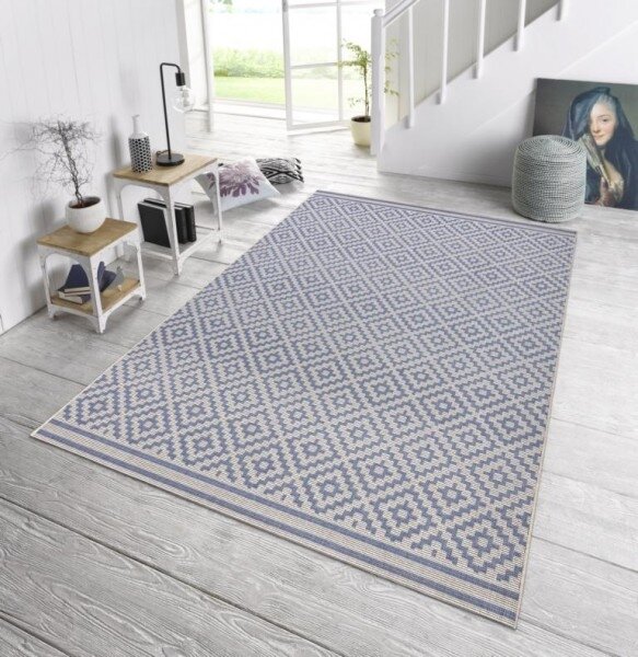 Hanse Home, Kusový koberec Meadow 102464 – na ven i na doma, 80x150, modrá, chodba / předsíň