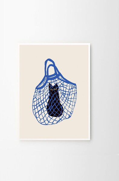 Plakát 30x40 cm The Cat’s In The Bag – Chloe Purpero Johnson – The Poster Club