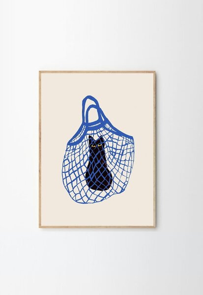 Plakát 30x40 cm The Cat’s In The Bag – Chloe Purpero Johnson – The Poster Club