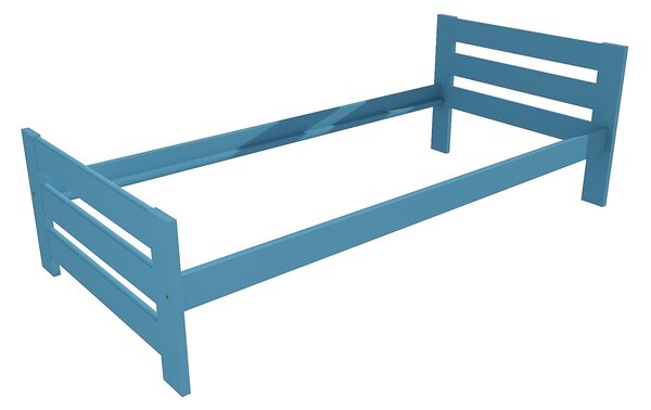 Vomaks Jednolůžková postel VMK005D Rozměr: 80 x 200 cm, Povrchová úprava: netransparentní barva modrá