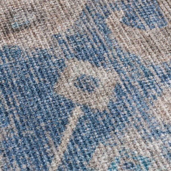 Modrý pratelný běhoun 60x230 cm Orelia Global – Flair Rugs
