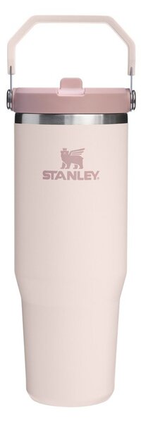Světle růžová termoska z nerezové oceli 890 ml IceFlow™ Flip Straw 2.0 Tumbler Rose Quartz – Stanley