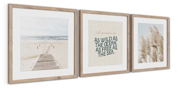 Obrazy v sadě 3 ks 30x40 cm Seaside – Styler