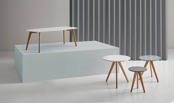 Konferenční stolek arcom 110 x 50 cm bílý