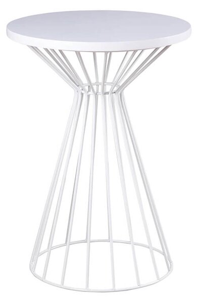 MUZZA Odkládací stolek guho Ø 40 cm bílý