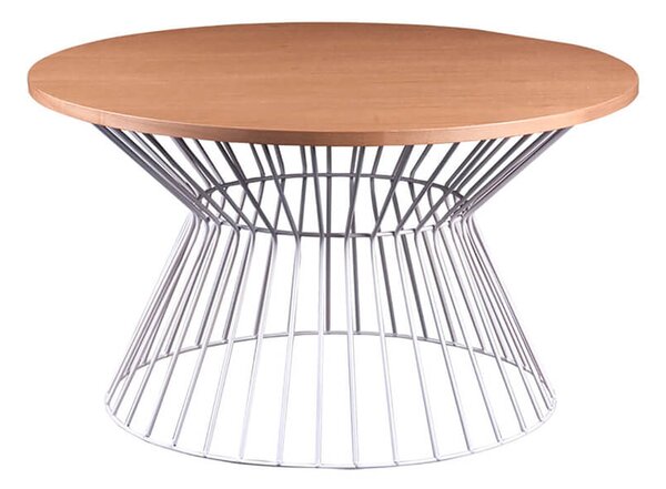 MUZZA Konferenční stolek guho Ø 80 cm dubový