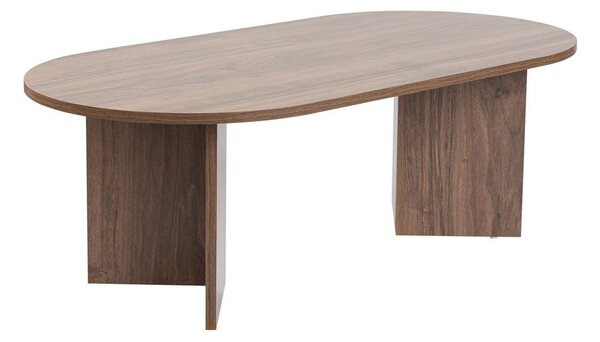 Tmavě hnědý konferenční stolek v dekoru ořechu 60x119 cm Sable – Kalune Design