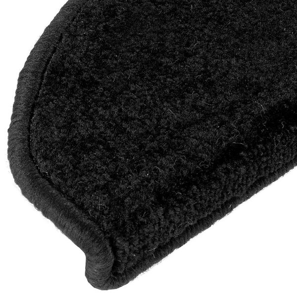 Vopi Nášlapy na schody Eton černý půlkruh, samolepící - 24x65 půlkruh (rozměr včetně ohybu)