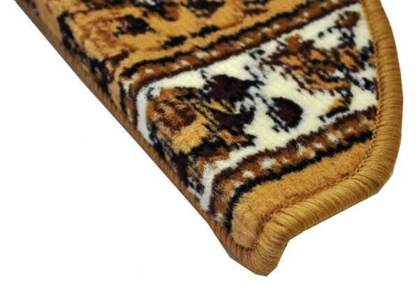 Sintelon Nášlapy na schody Practica béžový půlkruh, samolepící - 24x65 půlkruh (rozměr včetně ohybu)