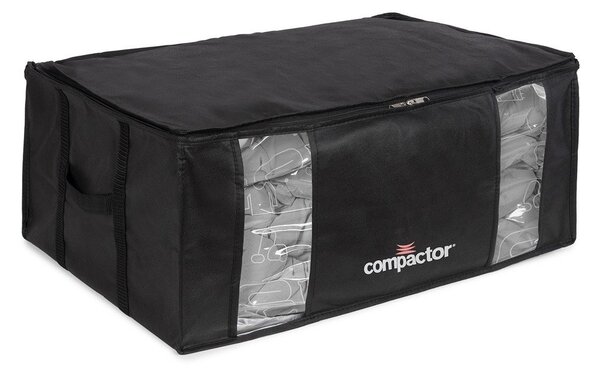Černý úložný box s vakuovým obalem Compactor Black Edition, objem 210 l
