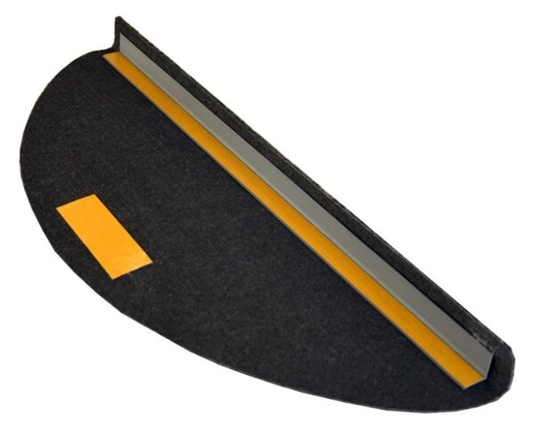Vopi Nášlapy na schody Quick step antracit půlkruh, samolepící - 24x65 půlkruh (rozměr včetně ohybu)