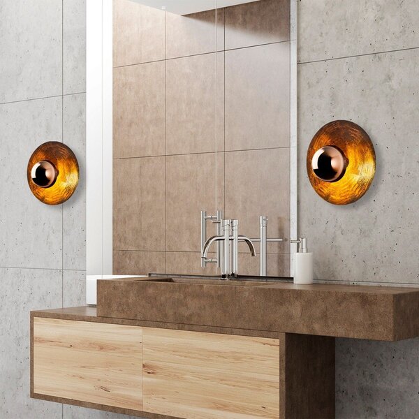 Nástěnné svítidlo v měděné barvě ø 38 cm Kurt – Opviq lights