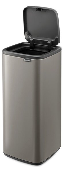 Šedý dotykový ocelový odpadkový koš 30 l Bo Touch – Brabantia
