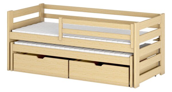 Dětská postel s přistýlkou FILIPA - 80x180, borovice