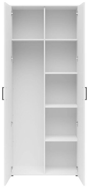 VÍCEÚČELOVÁ SKŘÍŇ, bílá, 80/195/40 cm Carryhome - Víceúčelové skříně