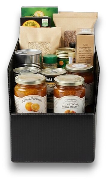 Usporadejto.cz Úložný box, plastový 15x50x16cm - do spíže i do skříně KARTONPLAST - ČERNÝ