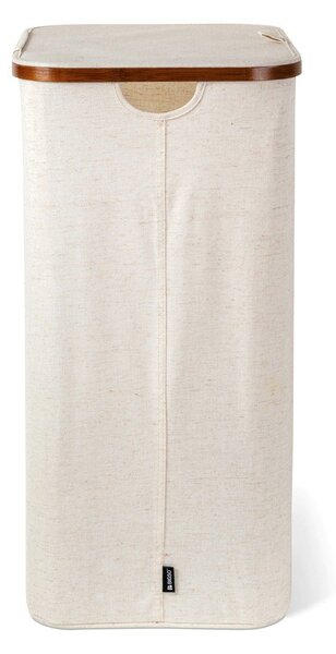 Krémový látkový koš na prádlo Bamboo/Linen – Bigso
